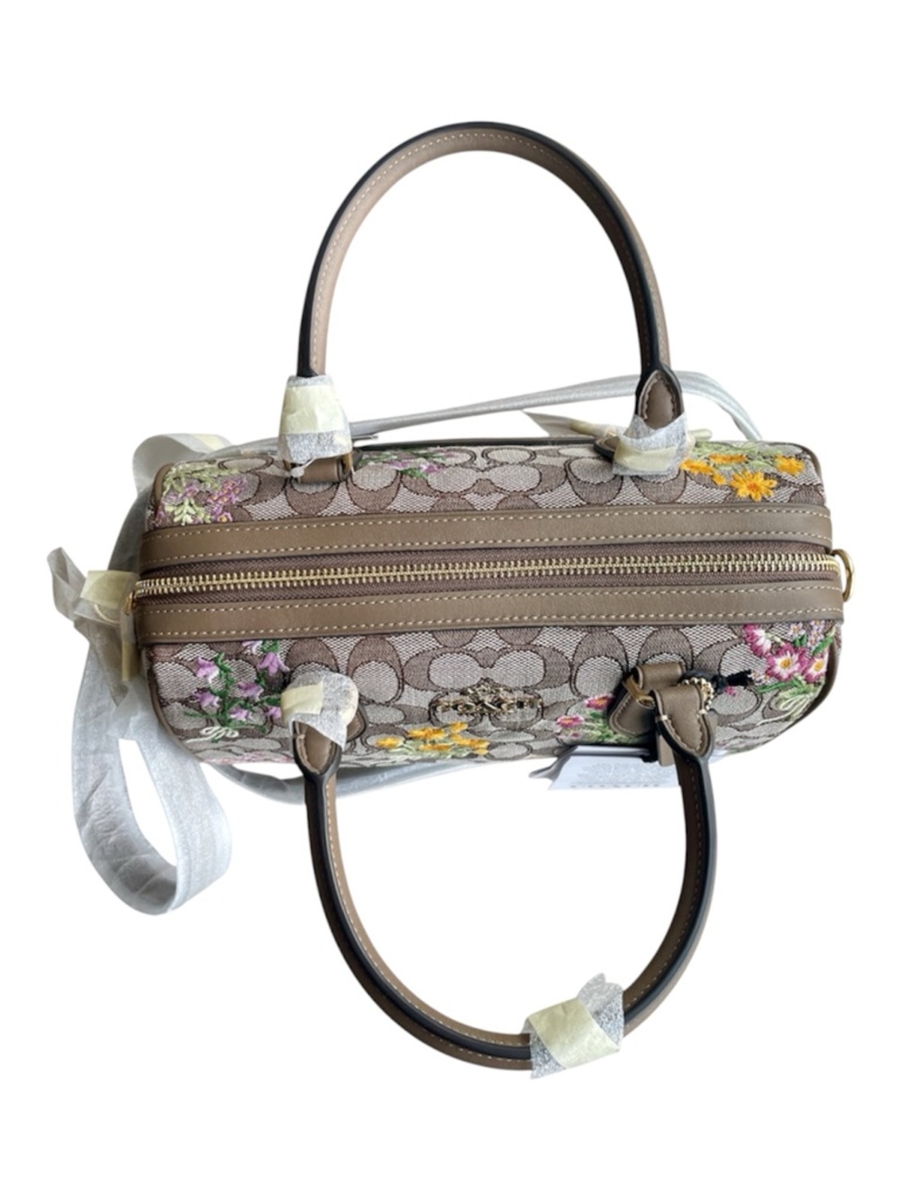 NWT Coach Rowan Crossbody Bag Signature Jacquard with Floral Embroidery CDY31 - Picture 3 of 6